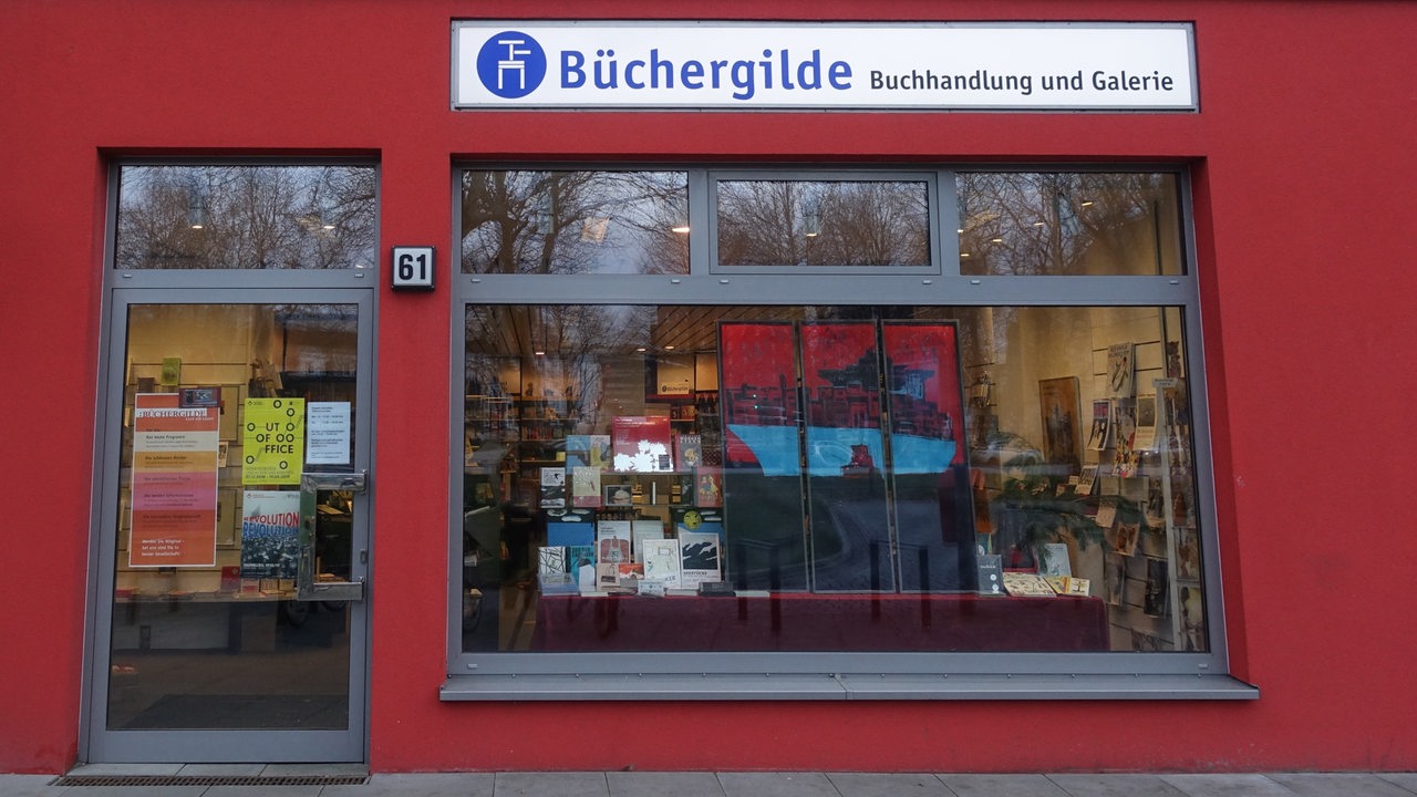 Eine Buchhandlung der Büchergilde Gutenberg in Hamburg.