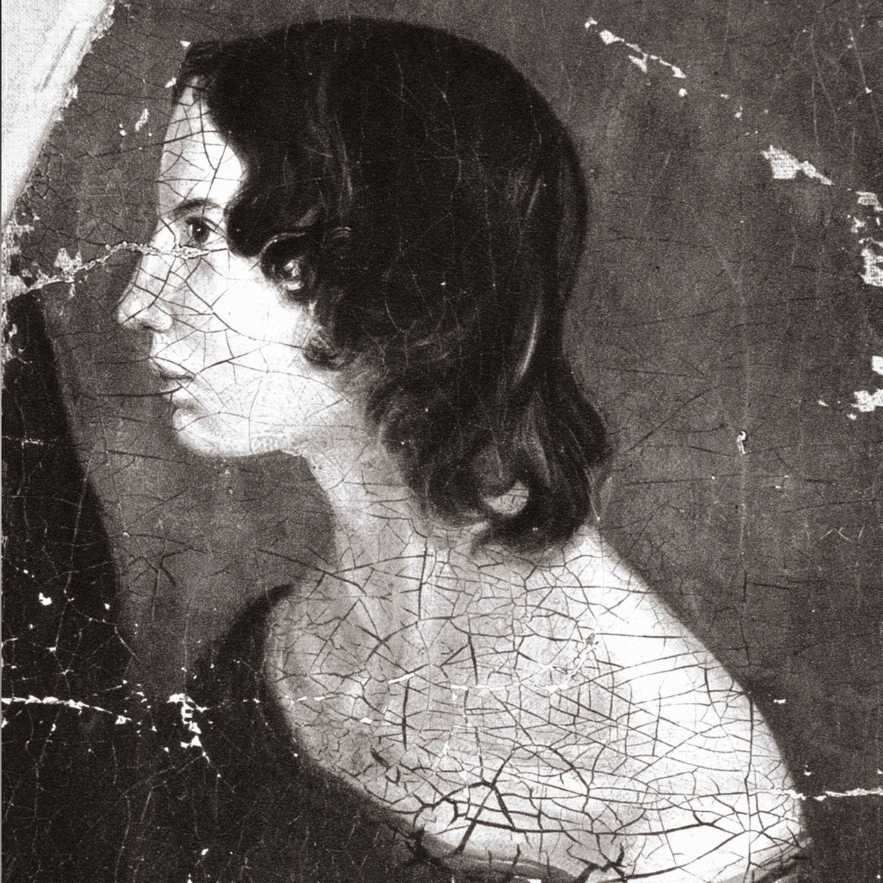 Die Schriftstellerin Emily Bronte auf einem Ölgemälde (Ausschnitt)