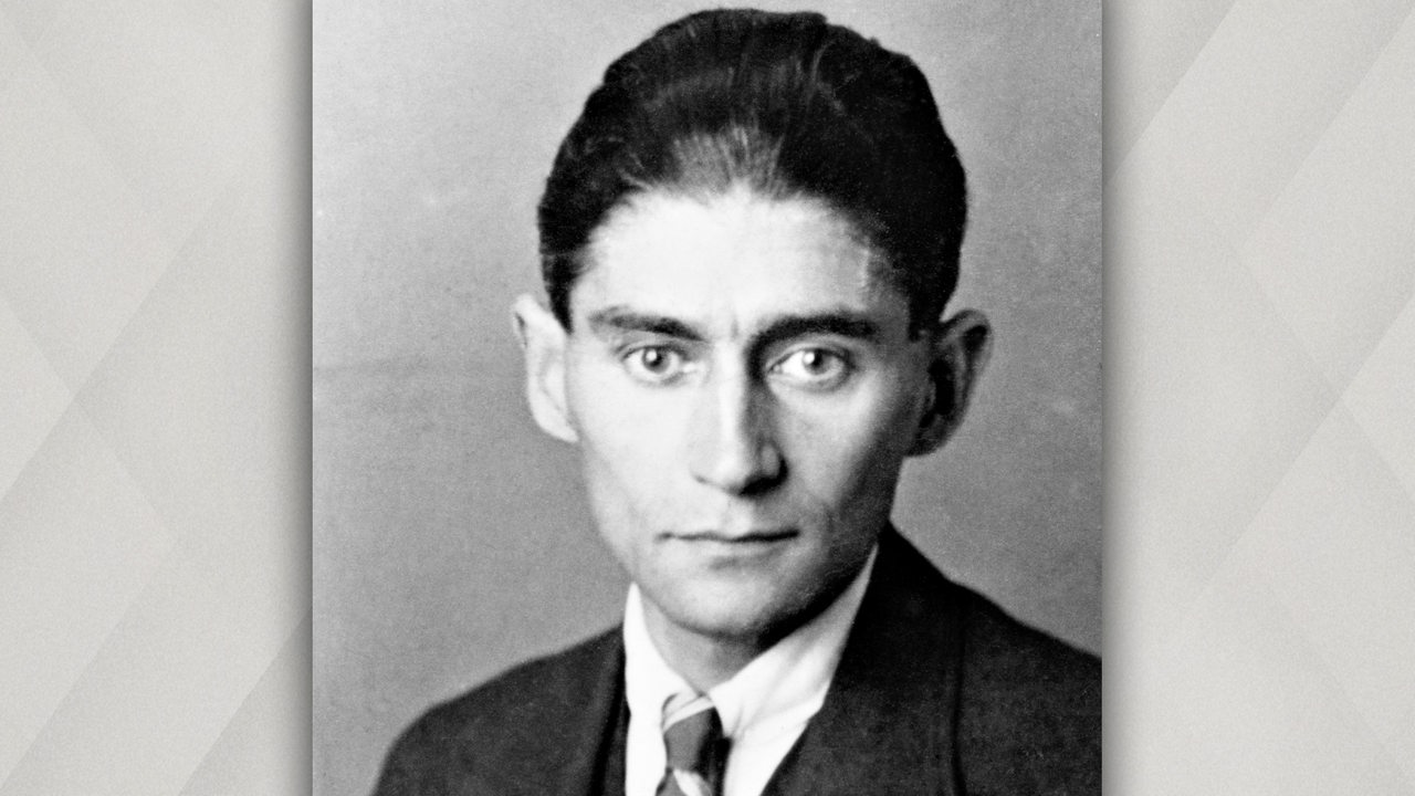 Letztes Porträt von Franz Kafka, aufgenommen 1923n im Sanatorium Kierling bei Wien.