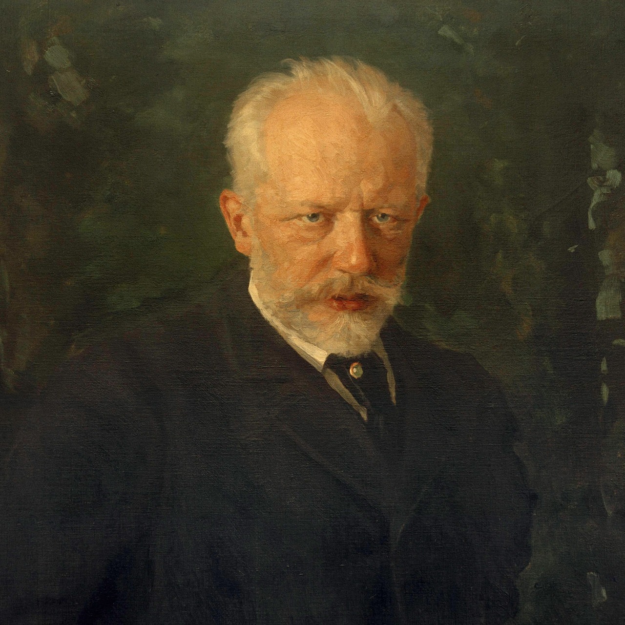 "Porträt Pjotr Iljitsch Tschaukowski". Gemälde, 1893, von Nikolai Dimitrijewitsch Kusnezow (