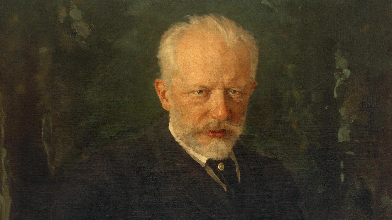 "Porträt Pjotr Iljitsch Tschaukowski". Gemälde, 1893, von Nikolai Dimitrijewitsch Kusnezow (
